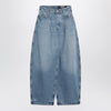 JACQUEMUS Blue Ovalo jeans with curved cut