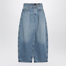  JACQUEMUS Blue Ovalo jeans with curved cut