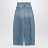 JACQUEMUS Blue Ovalo jeans with curved cut