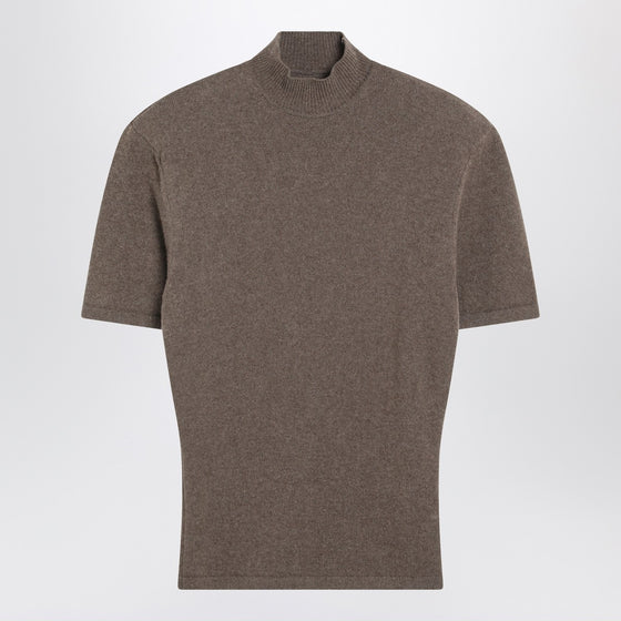 JACQUEMUS Brown wool and cashmere top