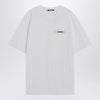 JACQUEMUS White cotton crew neck T-shirt
