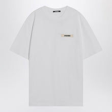  JACQUEMUS White cotton crew neck T-shirt