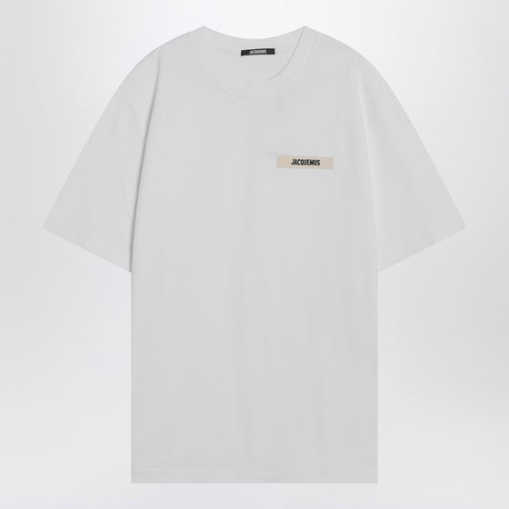 JACQUEMUS White cotton crew neck T-shirt