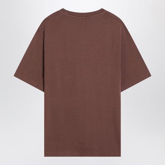 JACQUEMUS Brown cotton crew neck T-shirt