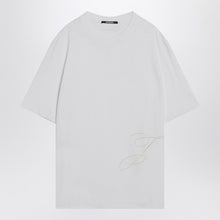  JACQUEMUS White cotton crew neck T-shirt