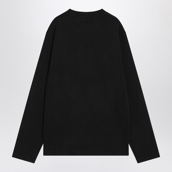 JACQUEMUS Black long-sleeved cotton T-shirt