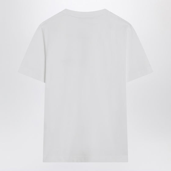 JACQUEMUS White T-shirt with logo patch