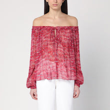  ISABEL MARANT Étoile Top red Vutti with print