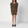 ISABEL MARANT Étoile Briali mini dress with green khaki zip