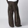 Sacai Khaki green nylon cargo trousers