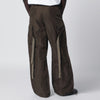 Sacai Khaki green nylon cargo trousers