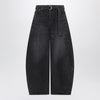 Sacai Black wide-leg denim trousers