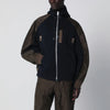 Sacai Navy/kakhi cotton-blend hoodie