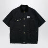Sacai x Carhartt WIP Black short-sleeve cotton canvas shirt