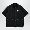 Sacai x Carhartt WIP Black short-sleeve cotton canvas shirt