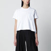 Sacai White cropped cotton T-shirt