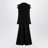Sacai Black wool organza vest