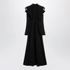 Sacai Black wool organza vest