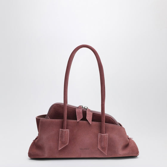 The Attico Pink suede La Passeggiata small bag