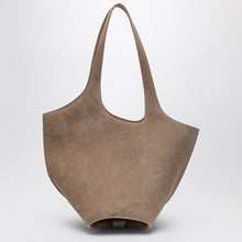  The Attico Tobacco-coloured suede La Scoop medium bag