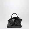 The Attico La Passeggiata Mini black crocodile-print leather bag
