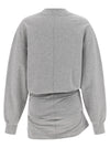 The Attico Mélange Sweatshirt Dress