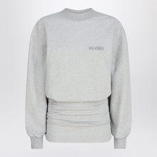  The Attico Grey mélange mini dress in cotton blend