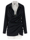 The Attico Double Layer Shirt Dress