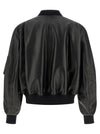 The Attico Leather Bomber Jacket