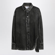  The Attico Black washed denim shirt