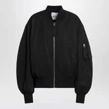  The Attico Black zip bomber jacket