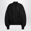 The Attico Black zip bomber jacket