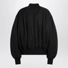 The Attico Black zip bomber jacket