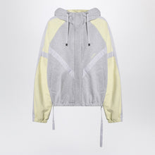  The Attico Grey/light yellow bomber sweatshirt