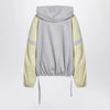 The Attico Grey/light yellow bomber sweatshirt