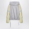 The Attico Grey/light yellow bomber sweatshirt
