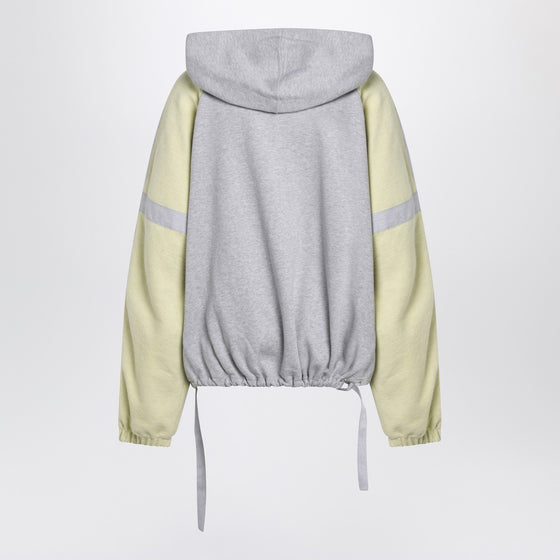 The Attico Grey/light yellow bomber sweatshirt