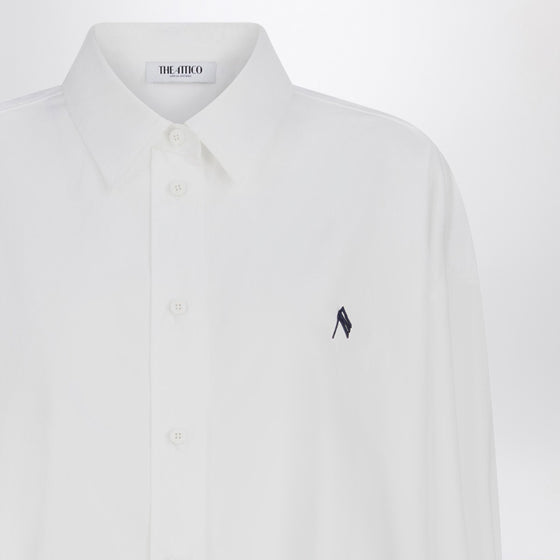The Attico Oversized white cotton shirt