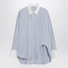 The Attico Light blue/white striped shirt