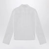 The Attico White asymmetric cotton shirt