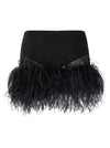 The Attico Feather Skirt
