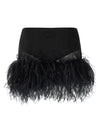The Attico Feather Skirt