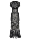 The Attico Lace Tulle Dress