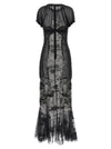 The Attico Lace Tulle Dress