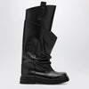 The Attico Robin Passeggiata combat boots in black calf leather