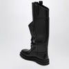 The Attico Black leather La Passeggiata boots