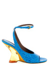 Dries Van Noten Embossed Leather Sandals
