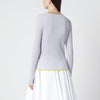 Roberto Collina Lilac cardigan with gold trim