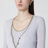 Roberto Collina Lilac cardigan with gold trim