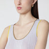 Roberto Collina Lilac tank top with gold trim